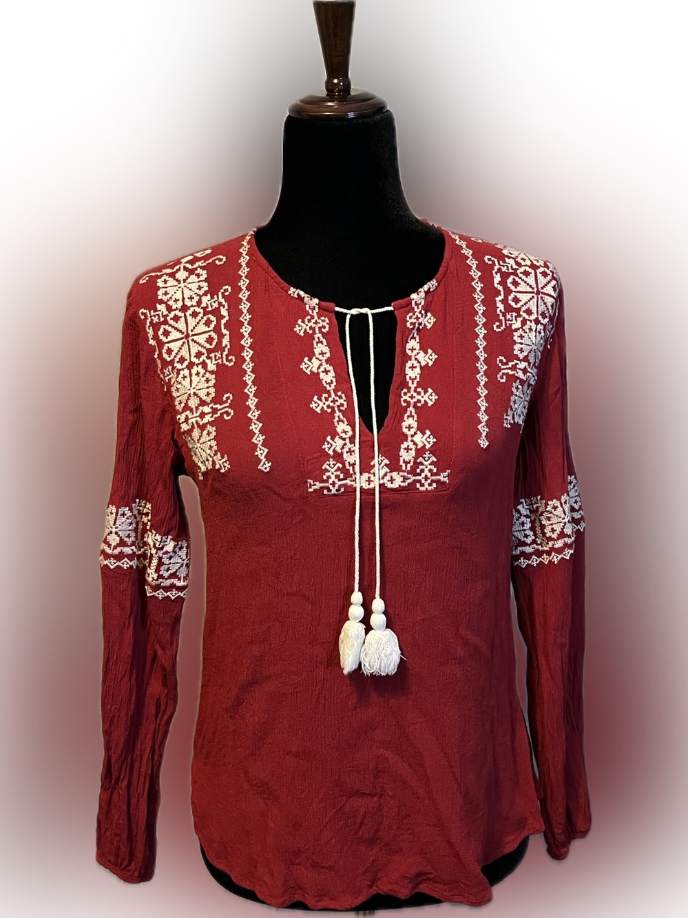 Love Stitch Stella Embroidered Bohemian Blouse size S - Picture 6 of 16